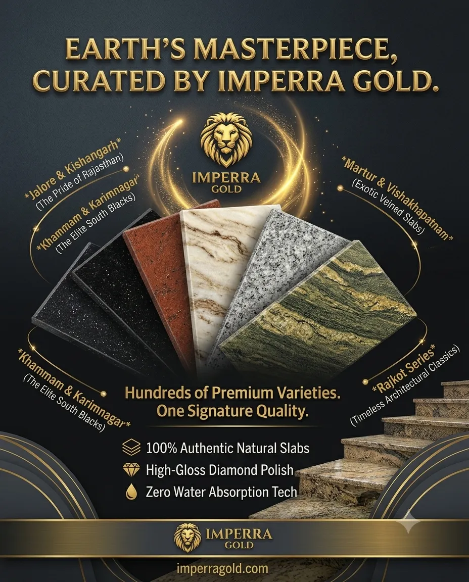 Imperra Gold Natural Stone Slabs