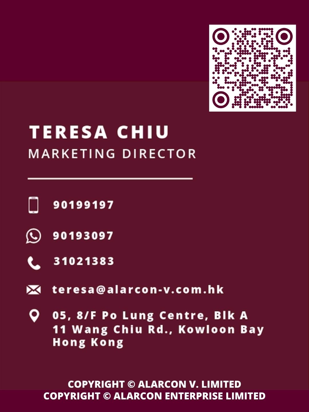 Teresa Chiu｜ALARCON 