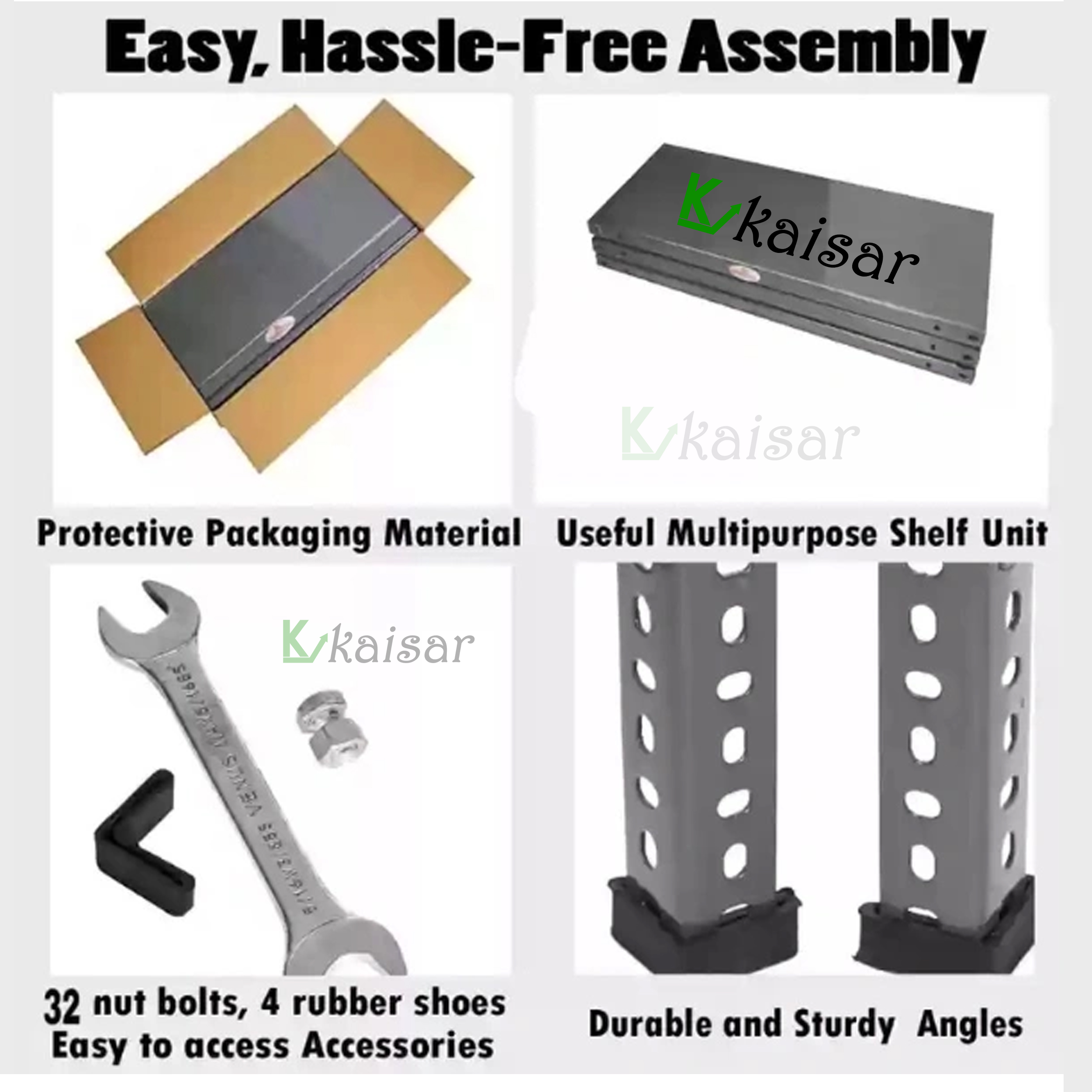 Kaisar SLOTTED ANGLE RACK 48X36X12 3 LAYER