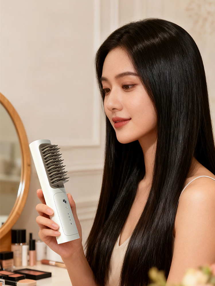 无线直发梳/Hairstraightener/Беспроводной выпрямитель для волос