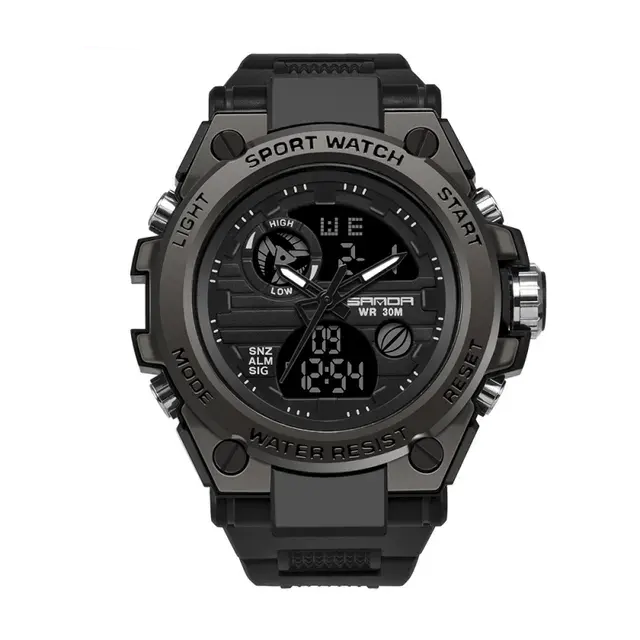 Stylish Men's Sport Watch with Dual Display