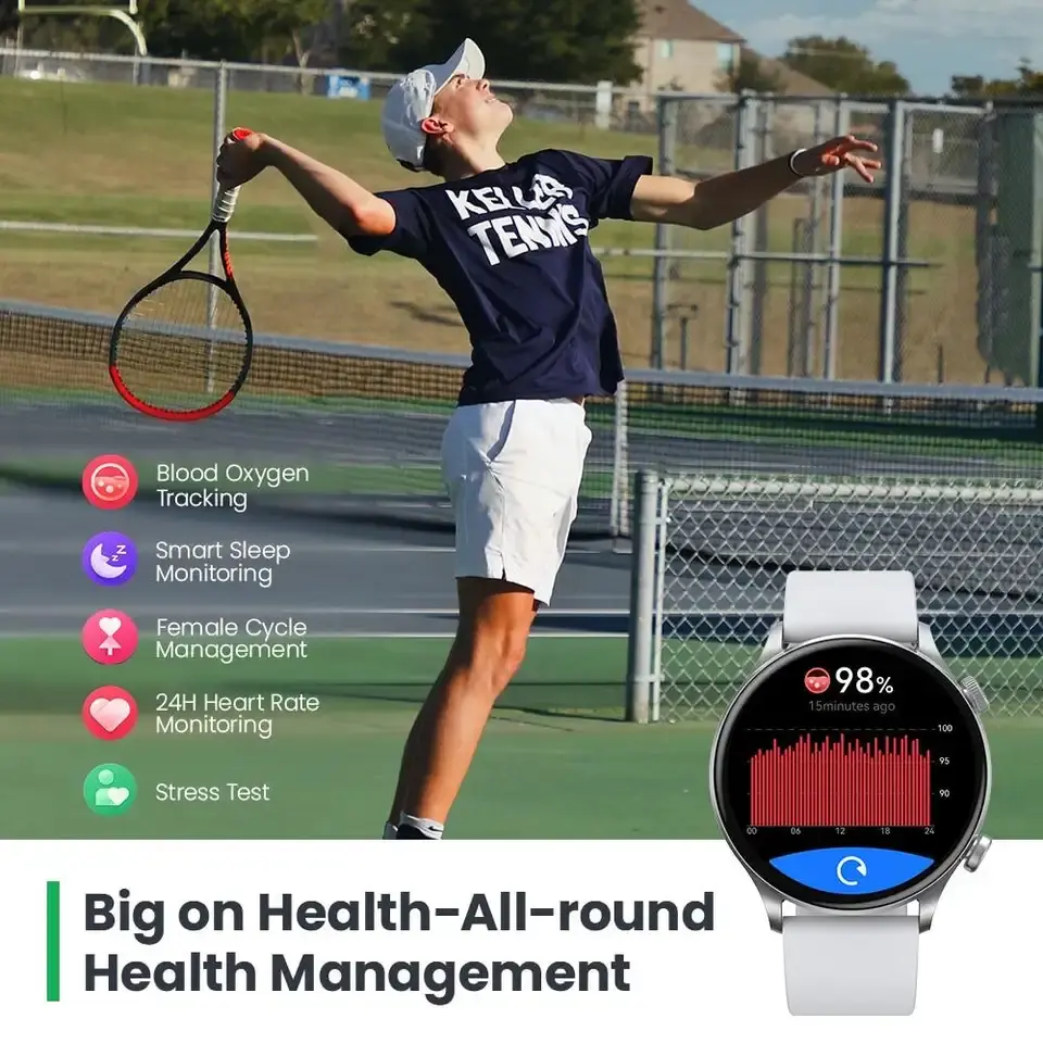 Smartwatch with GPS and Health Monitor