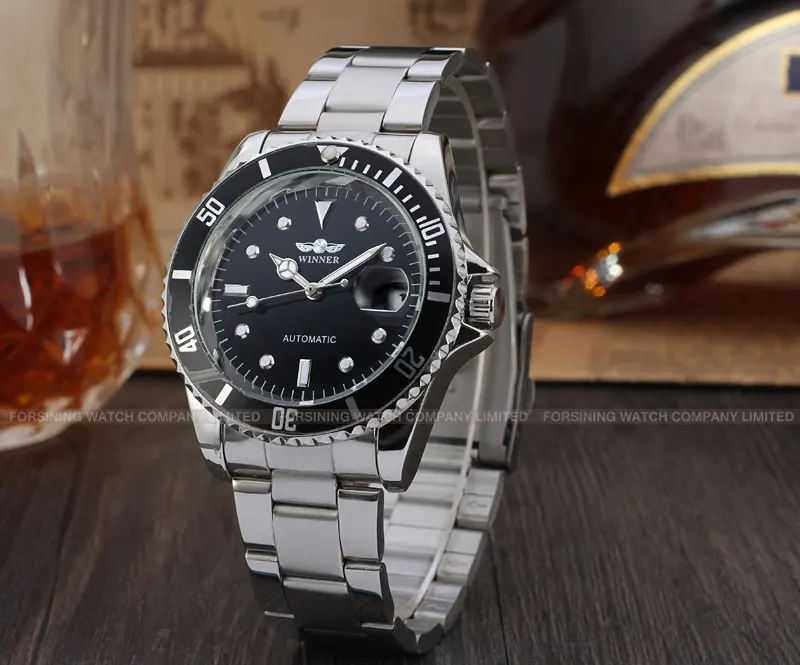 High-Quality Men's Automatic Watch, Fashion Steel Alloy Waterproof Mechanical Watch