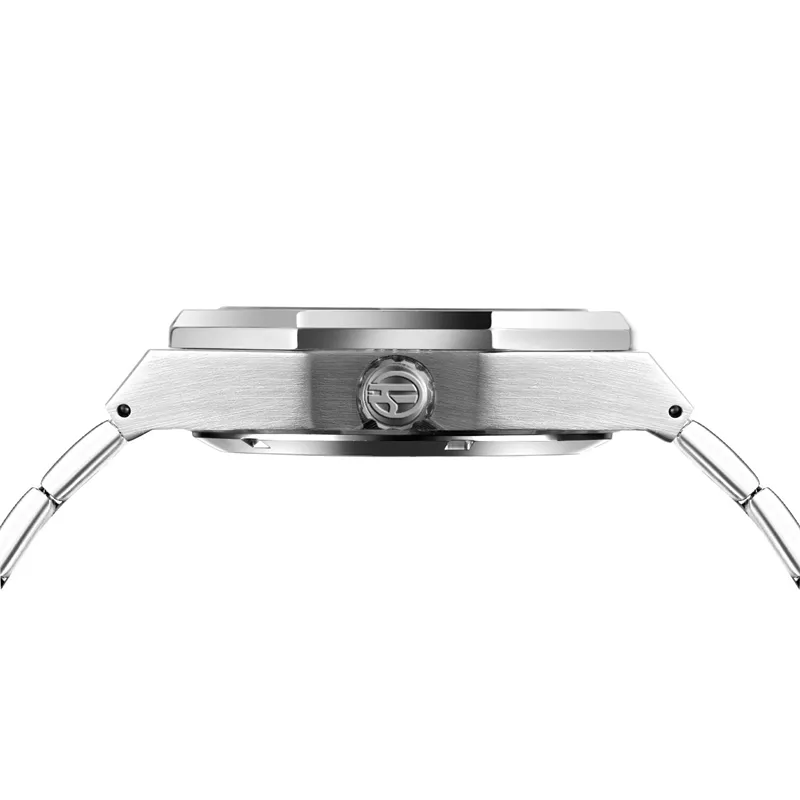 Ezüst automatikus karóra 3D üreges kialakítással férfiaknak, világító mutatókkal, Tourbillon