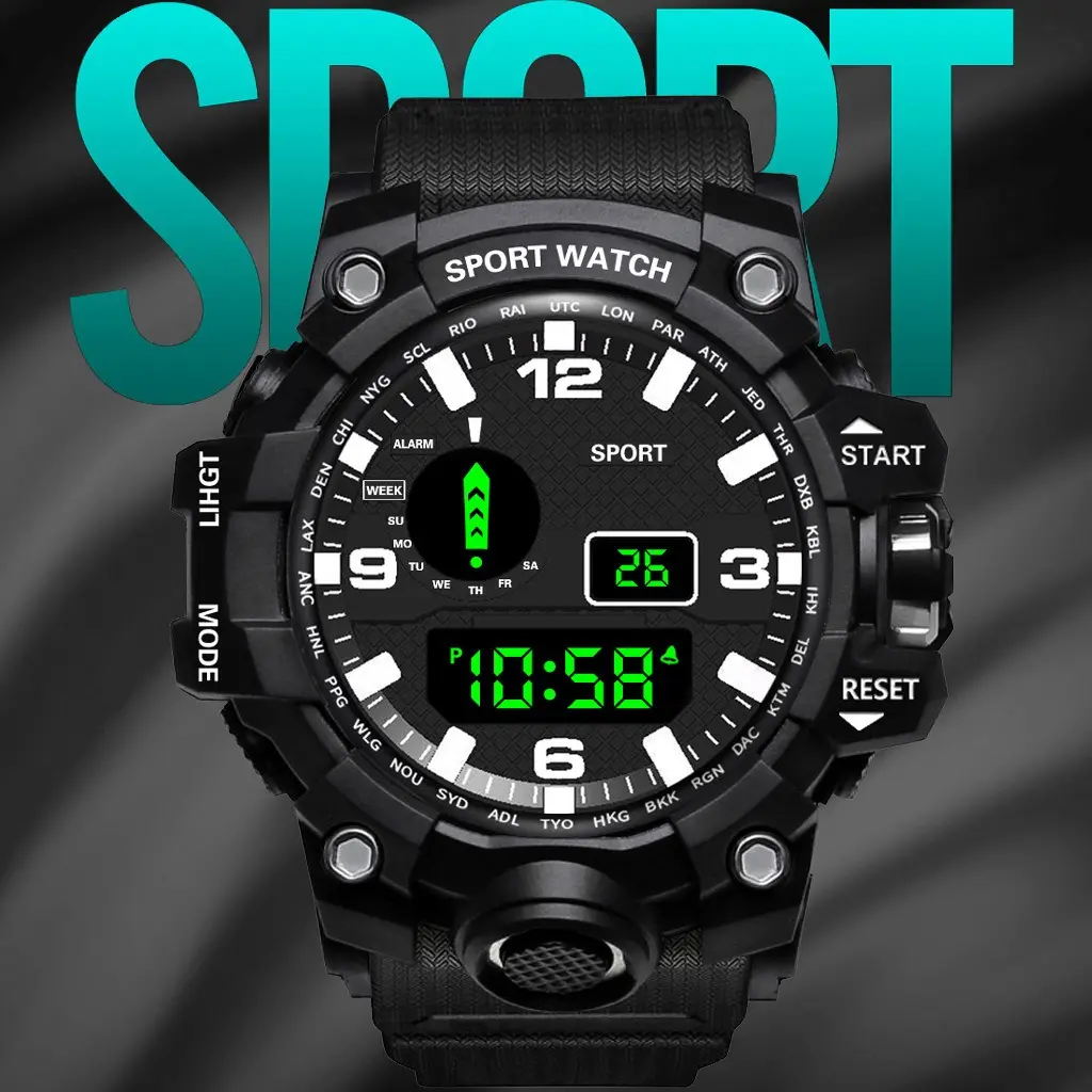 Multifunctional LED Digital Sport Watch
