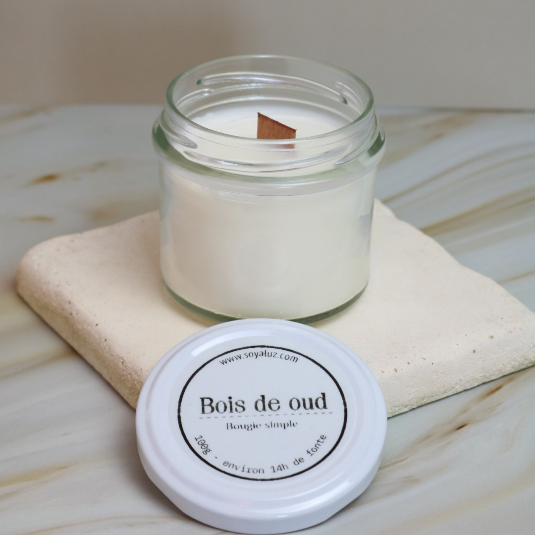 Bougie Simple - Bois de oud