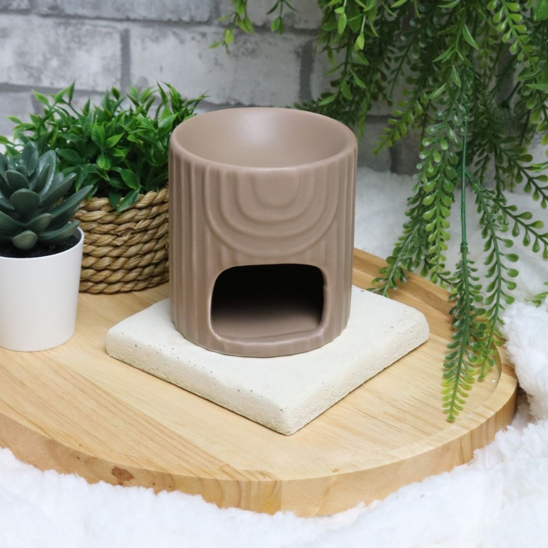 Brûleur à fondants - Cylindre beige motifs arcs