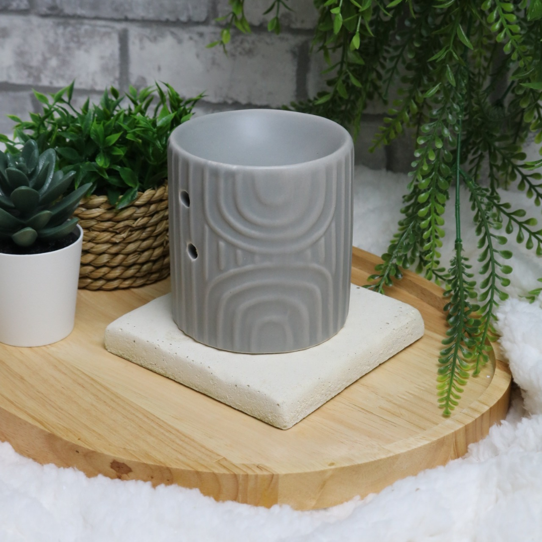 Brûleur à fondants - Cylindre gris motifs arcs