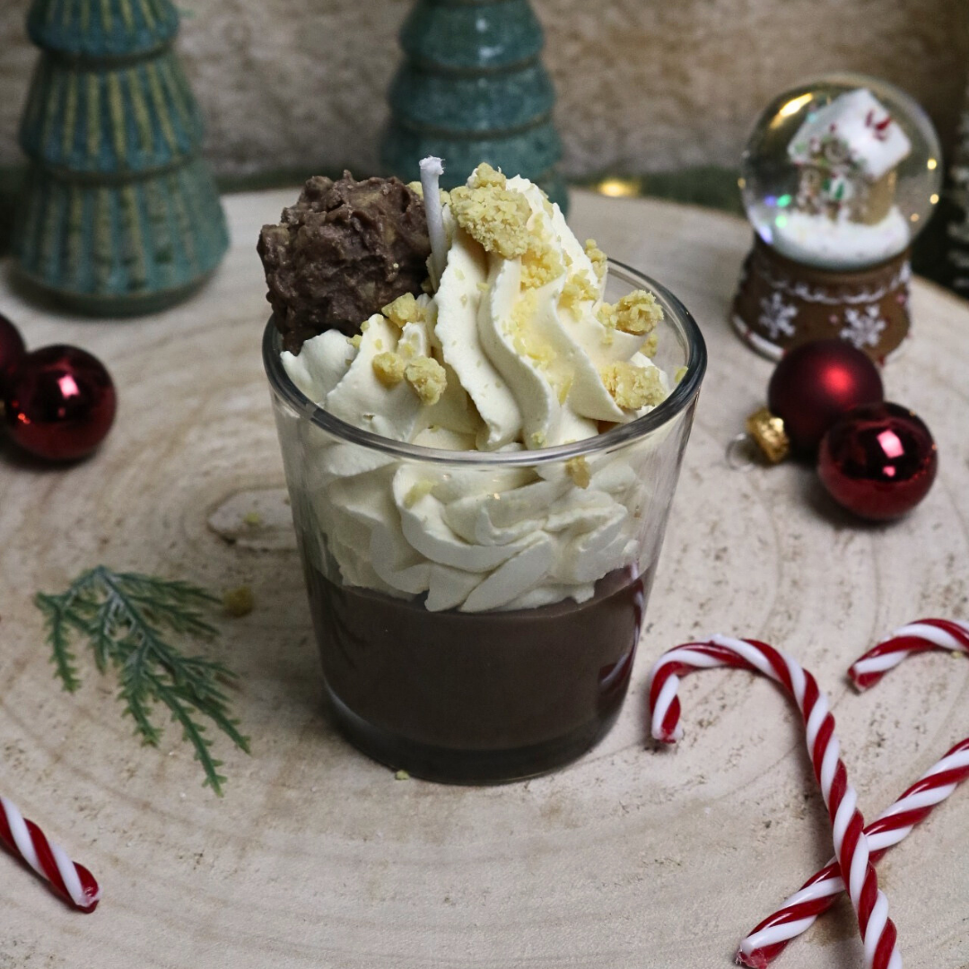 Bougie Gourmande - Rocher praliné M