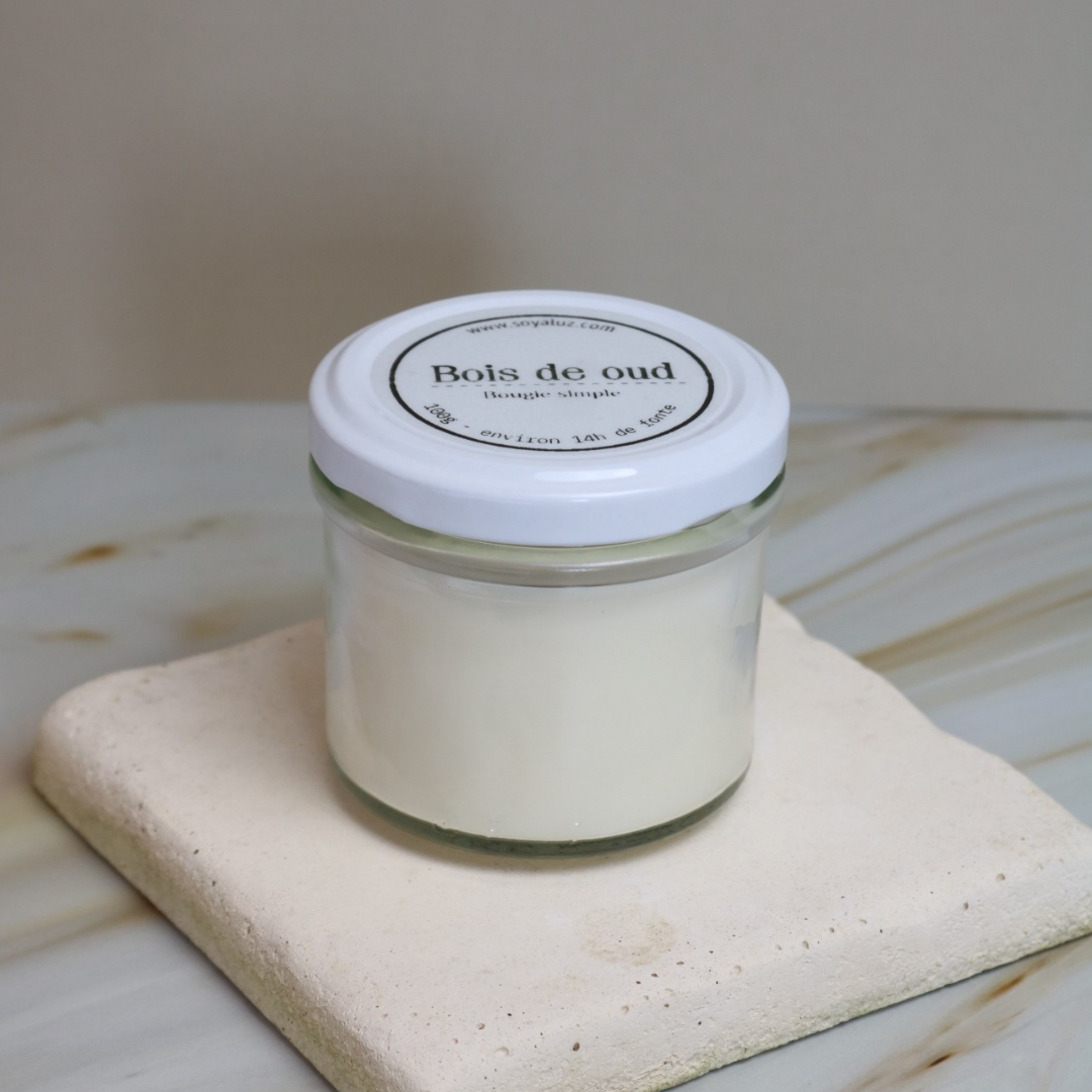 Bougie Simple - Bois de oud