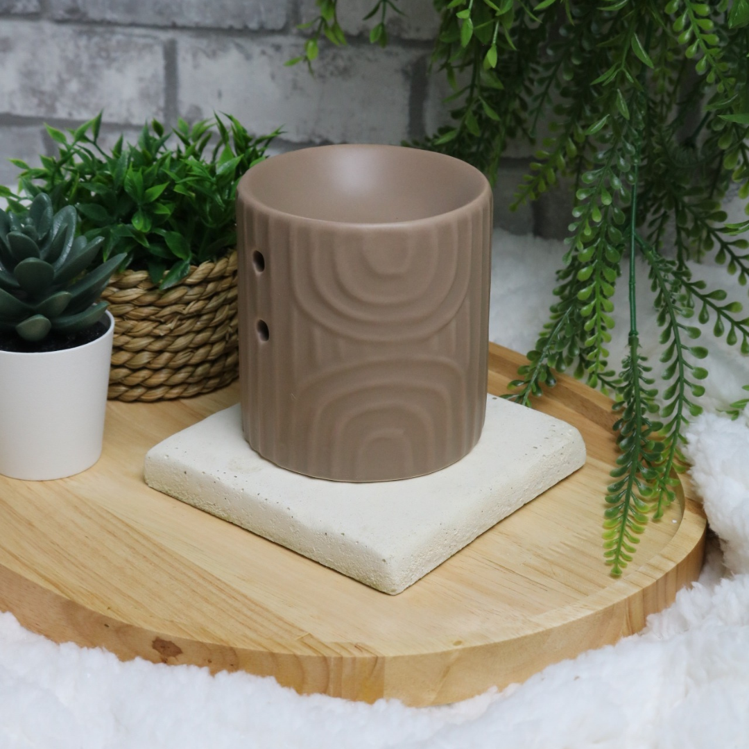 Brûleur à fondants - Cylindre beige motifs arcs