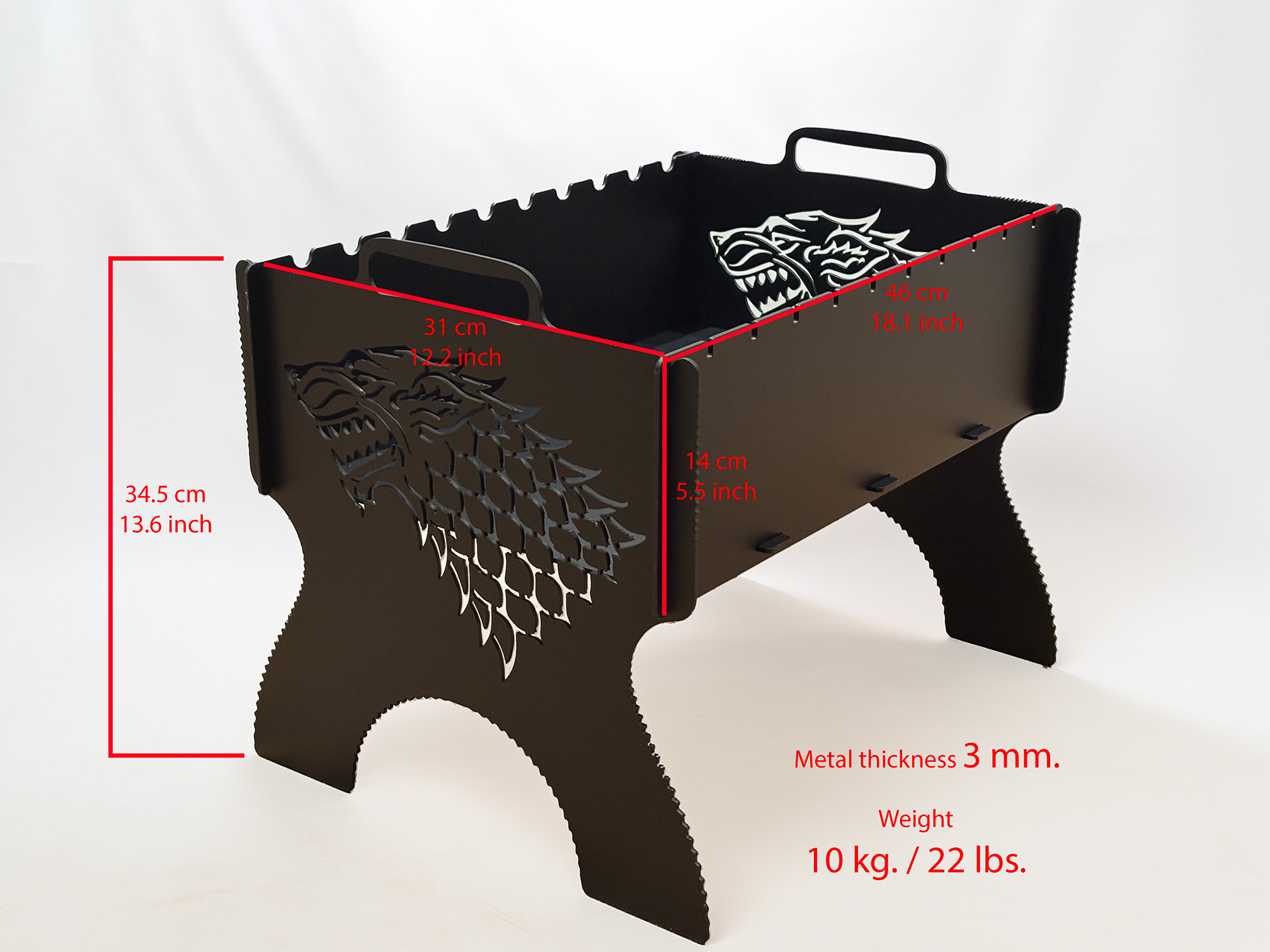 Foldable Grill “Iron Wolf”