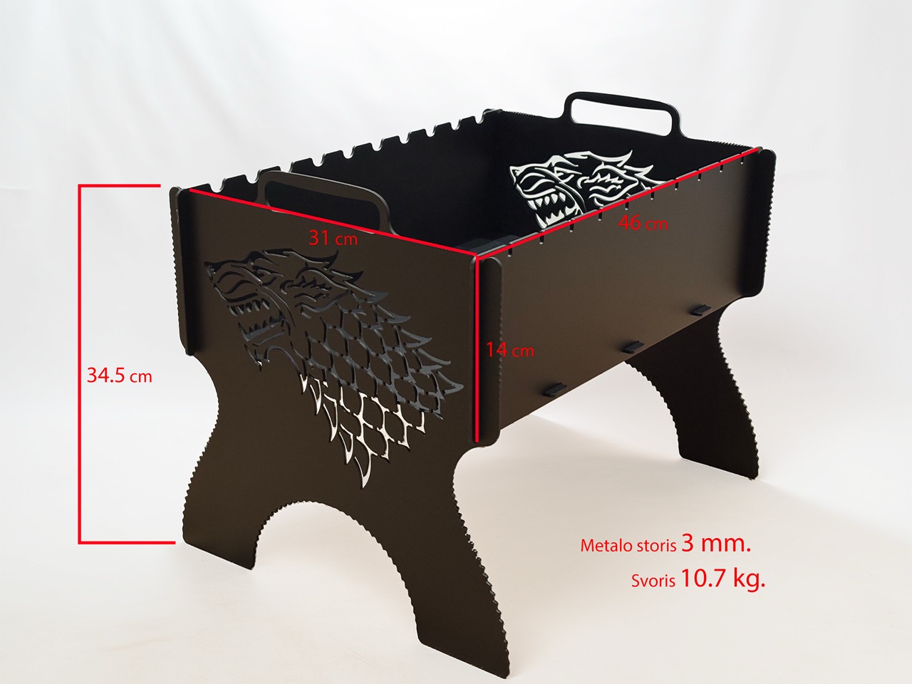 Surenkama šašlykinė “Ugninis Vilkas”