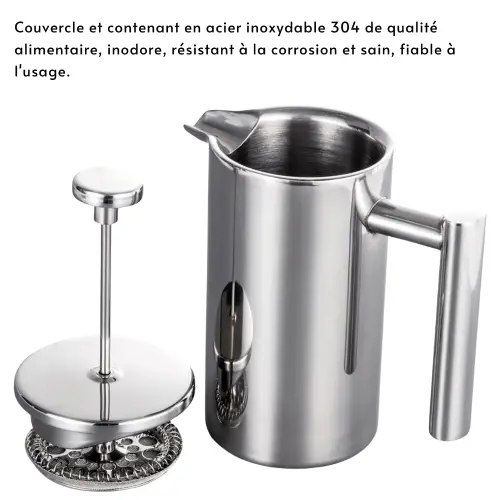 Cafetière à Piston Inox | Aroma-Steel