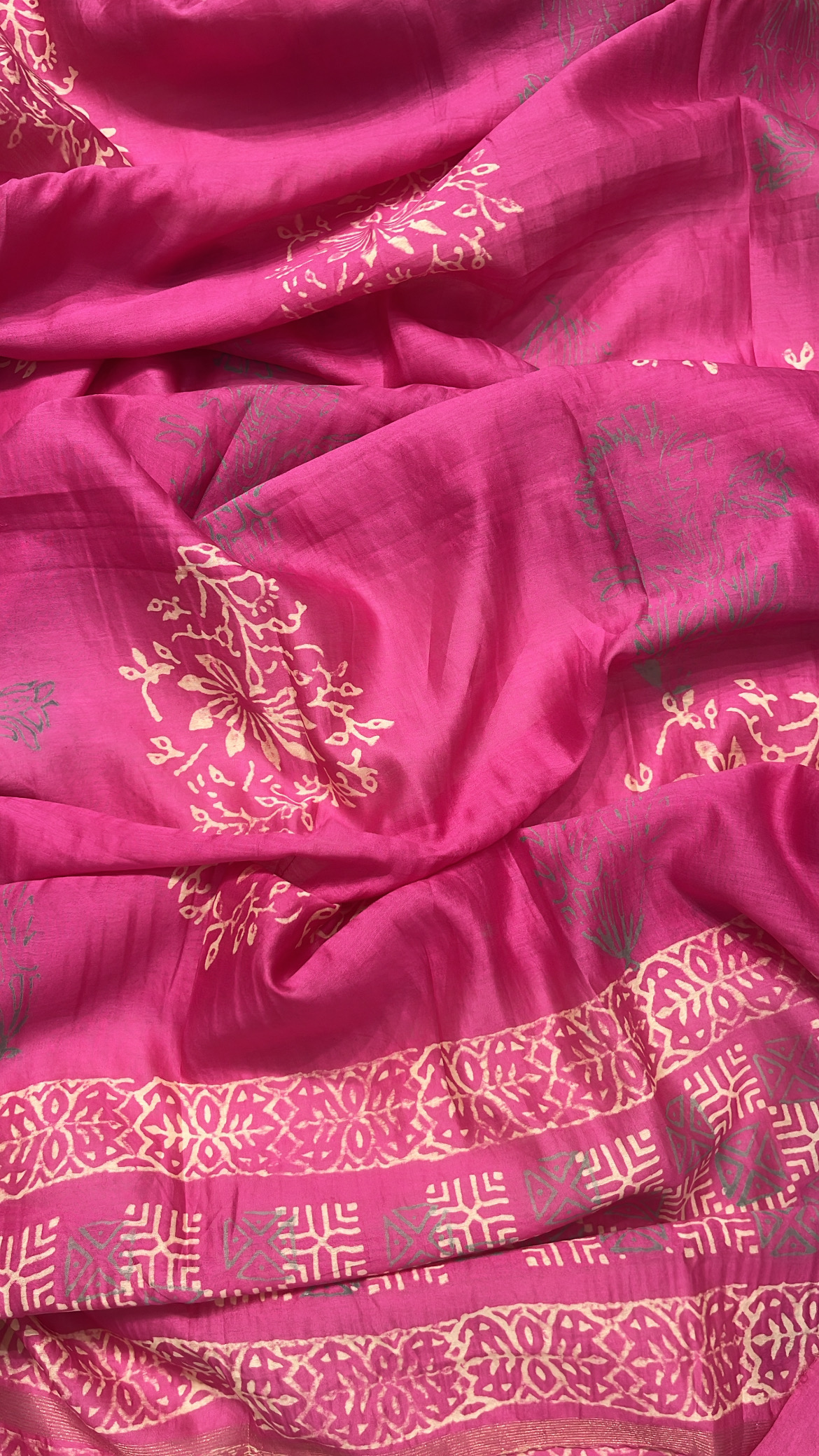 Pink Maheshwari Silk Suit