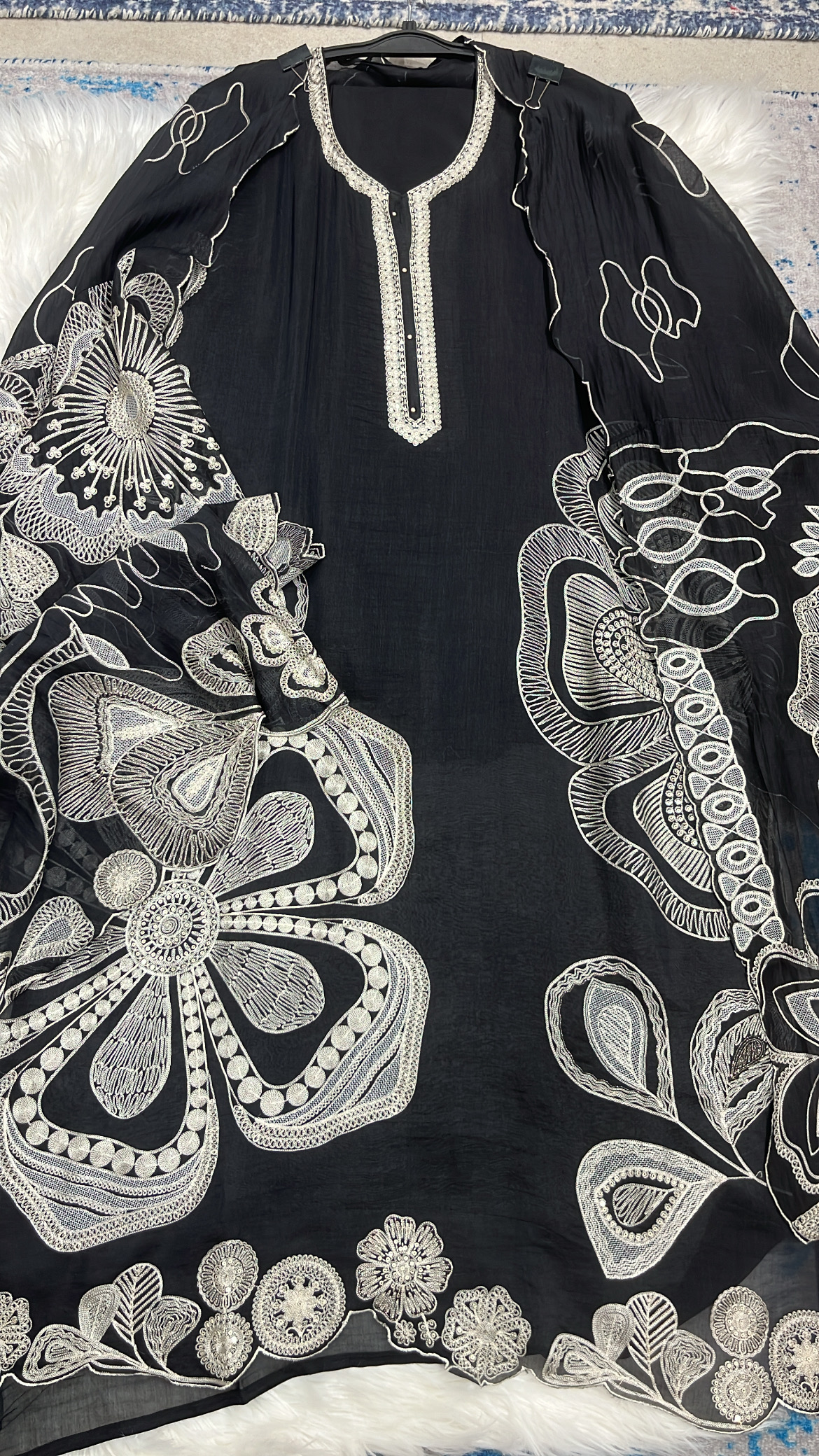 Abu Jani inspired Black Embroidered Suit