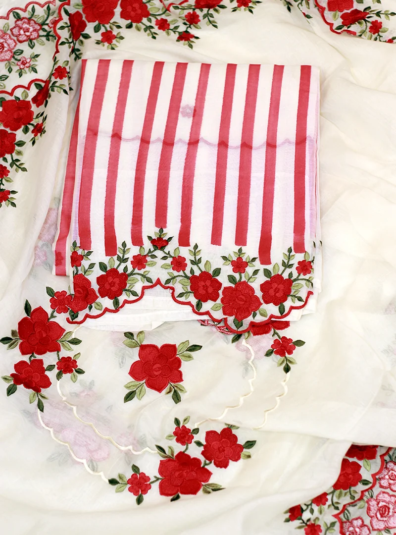 Elegant Floral Print Fabric