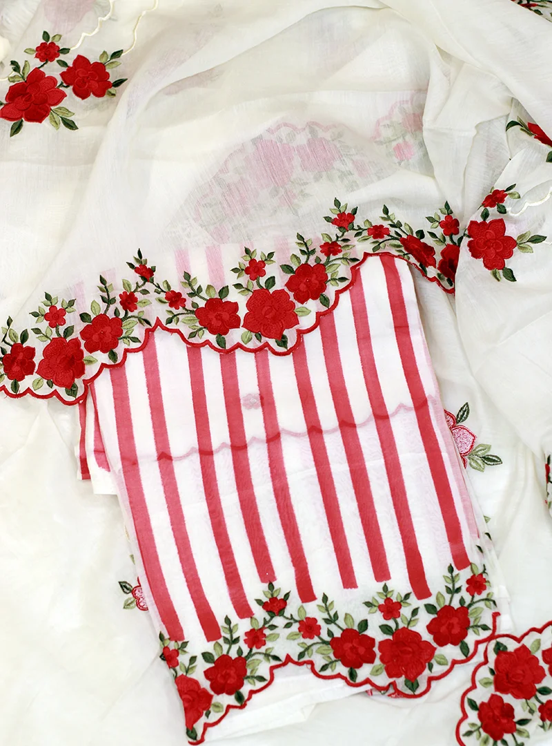 Elegant Floral Print Fabric