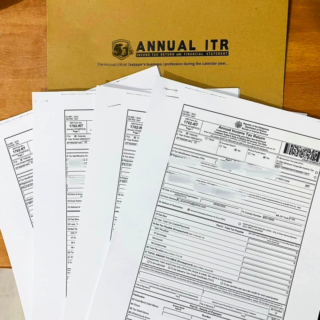 Annual ITR (Income Tax Return)