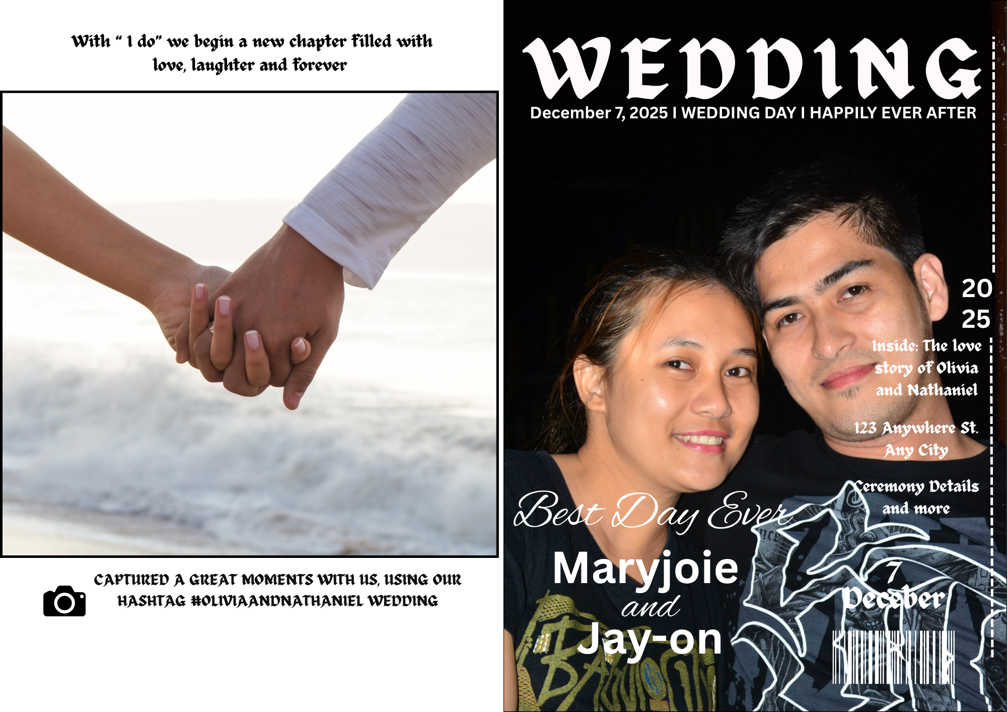 Wedding Magazine Template Invitation - Customized and Fully Editable