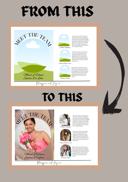 Wedding Magazine Template Invitation - Customized and Fully Editable