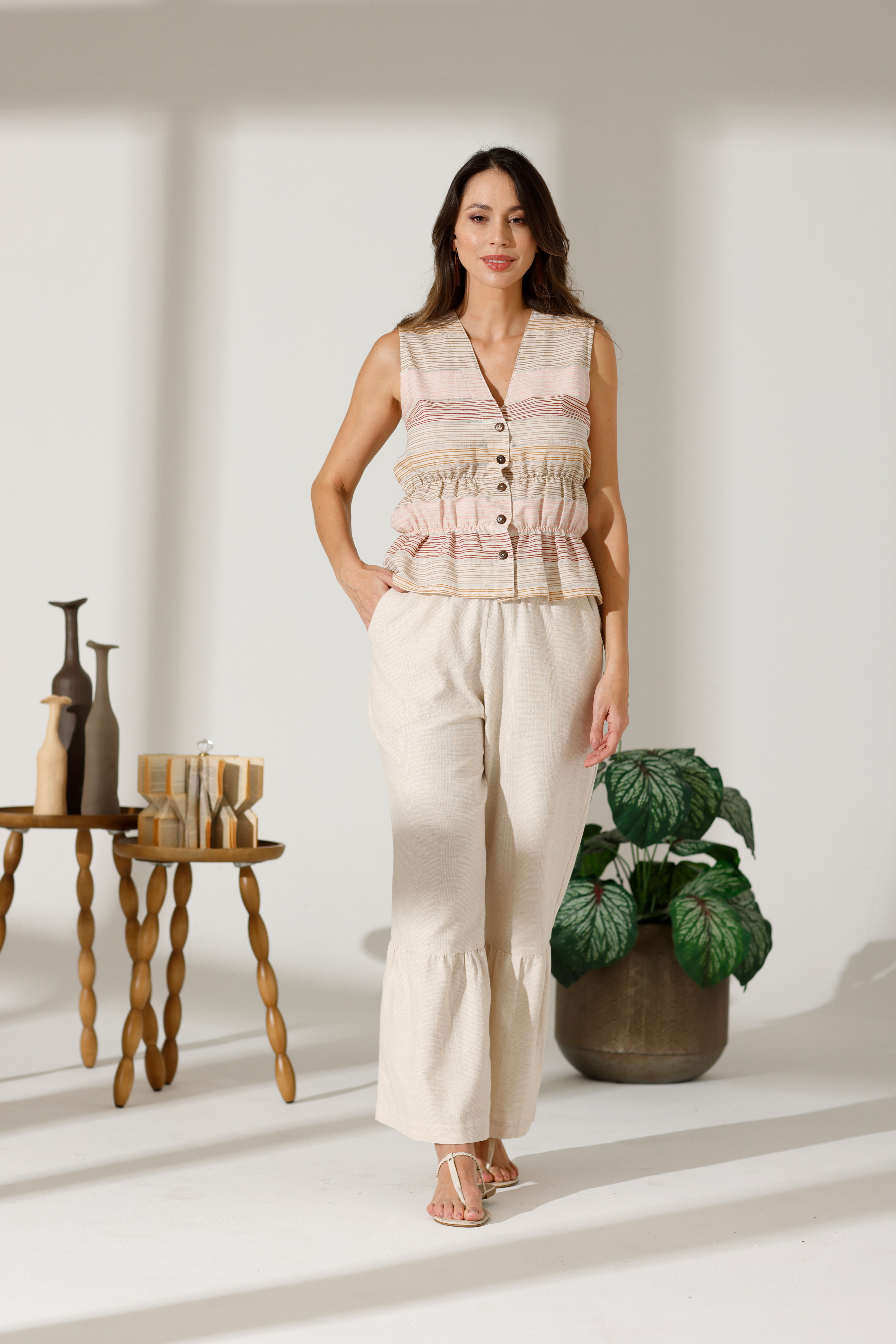 CALÇA PIJAMA FRANZIDA 