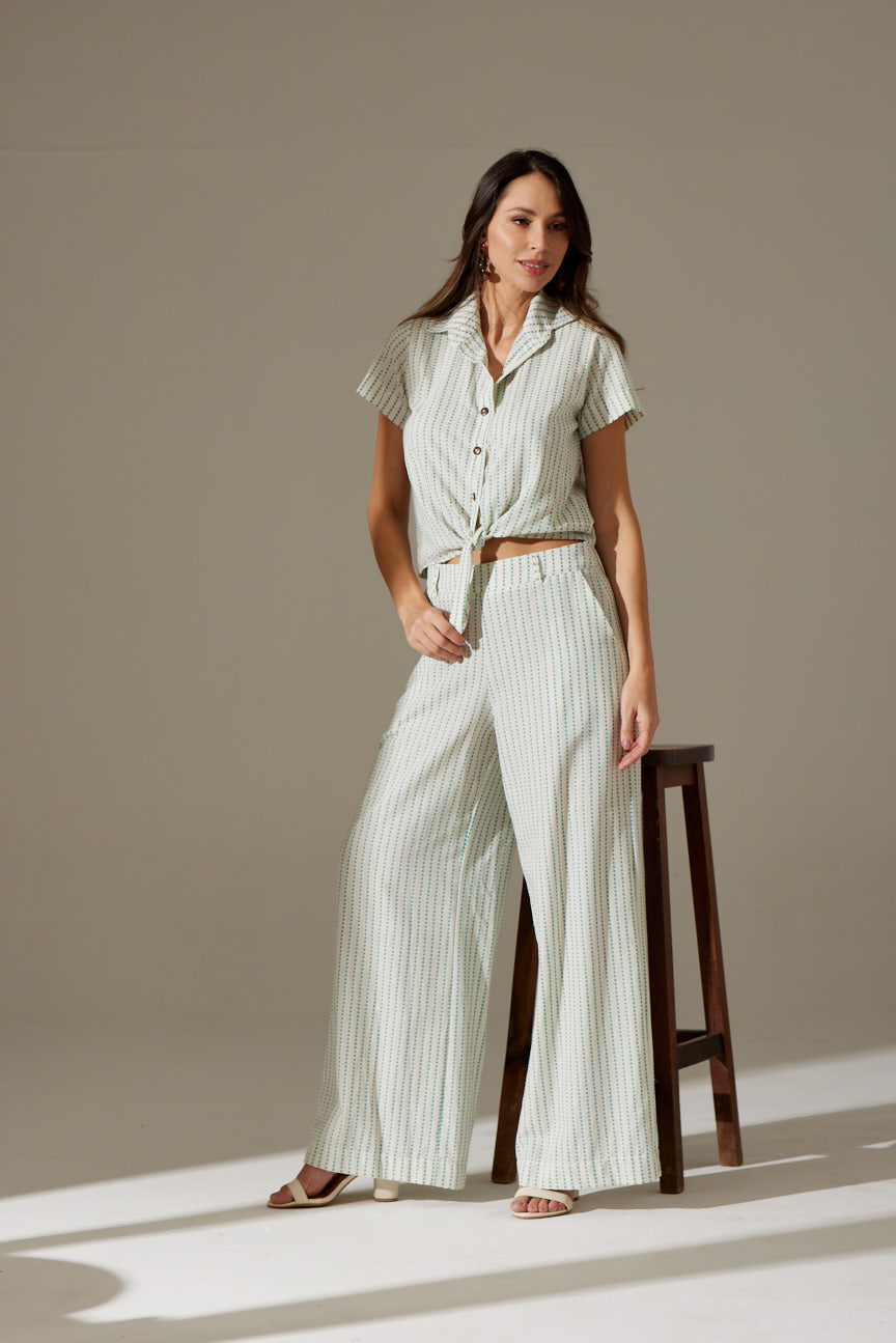 CAMISA AMARRAR LISTRAS AZUIS