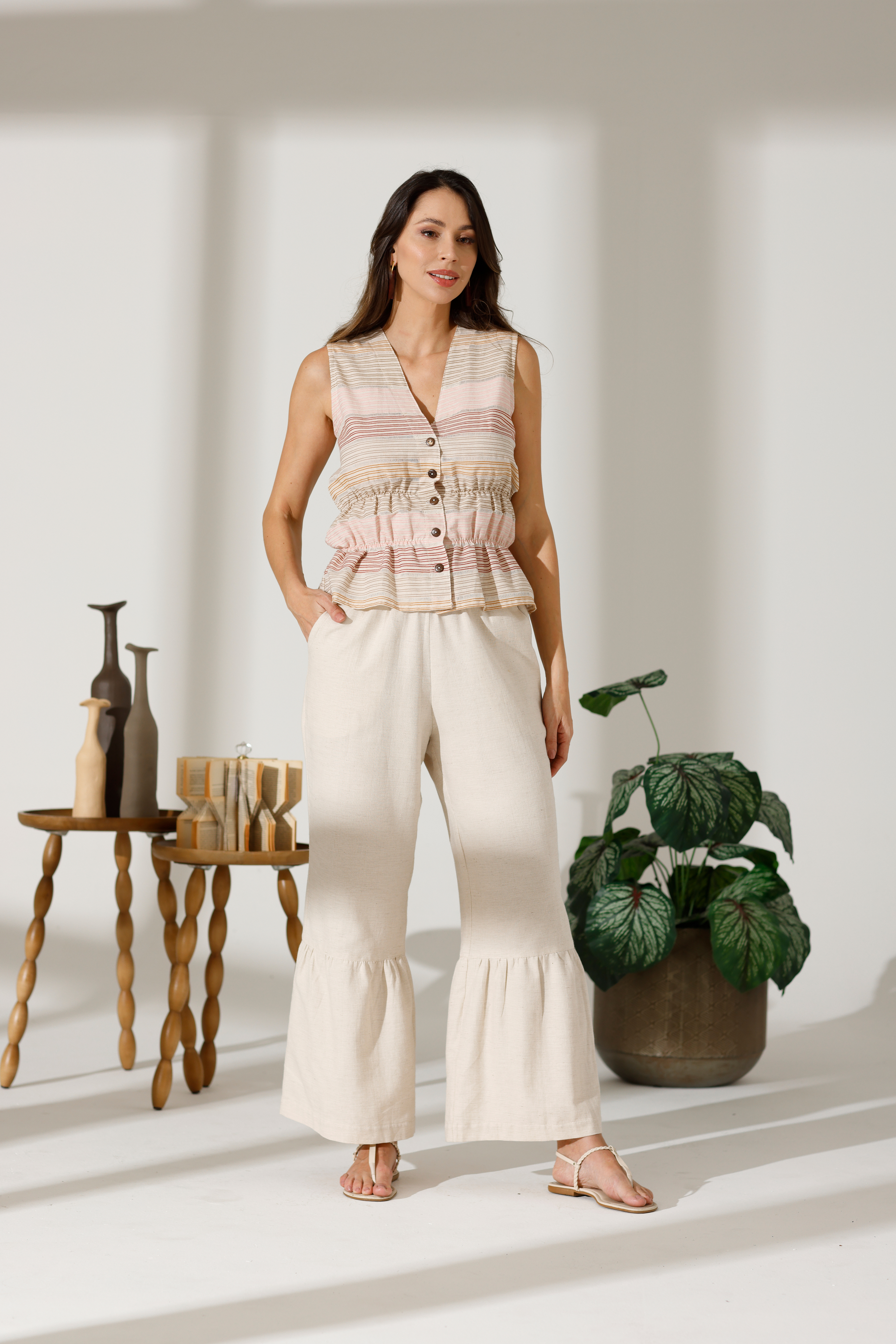 CALÇA PIJAMA FRANZIDA 