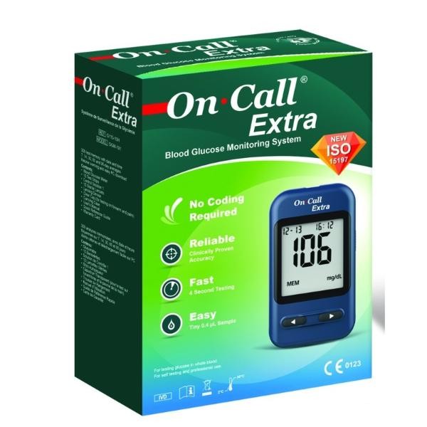 Glucomètre ONCALL EXTRA (Livré avec 10 bandelette + 10 lancettes)