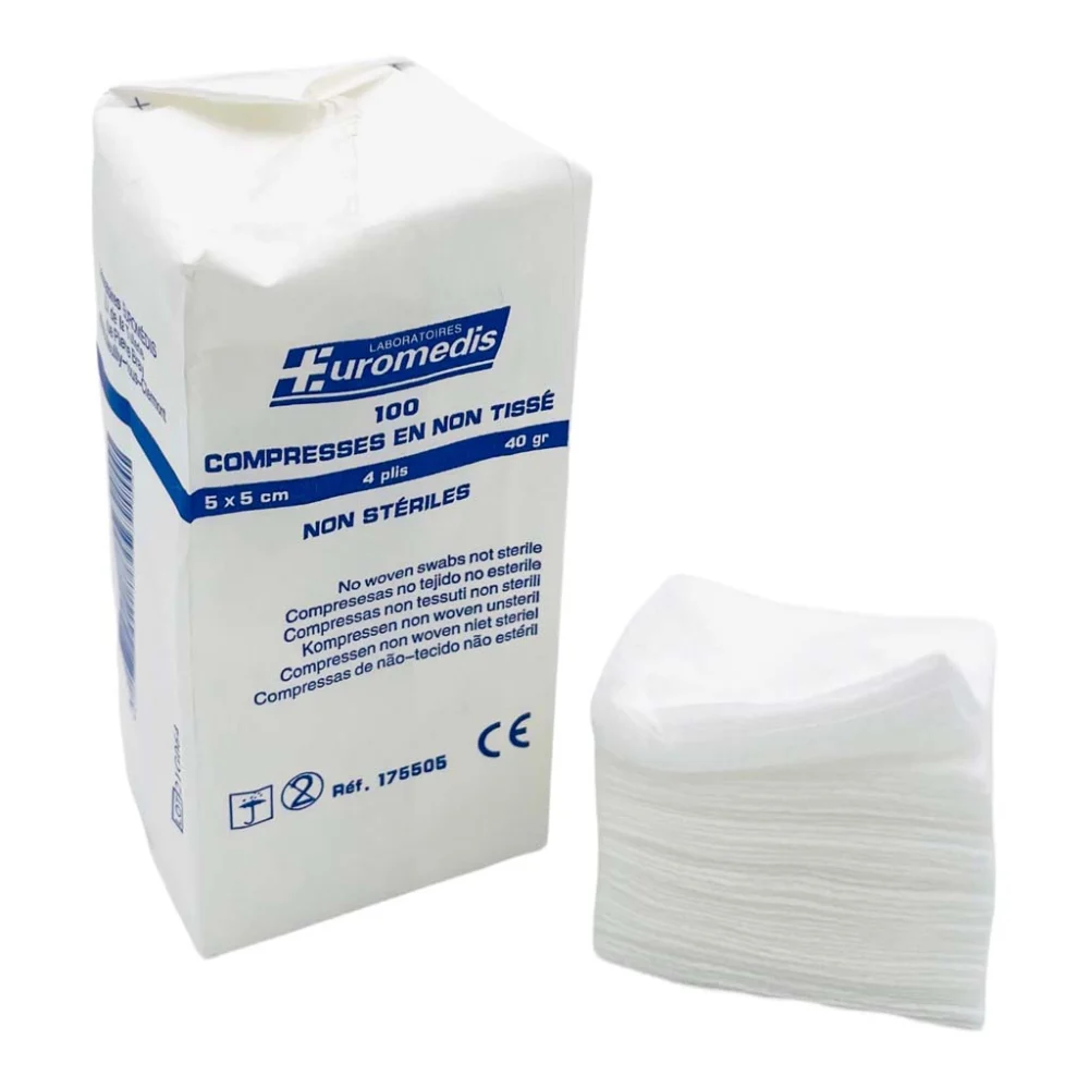 Compresse non stérile (16ply) 10cm*10 (P/100)