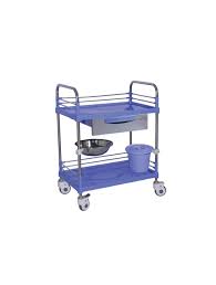 Chariot de soins à deux étagères