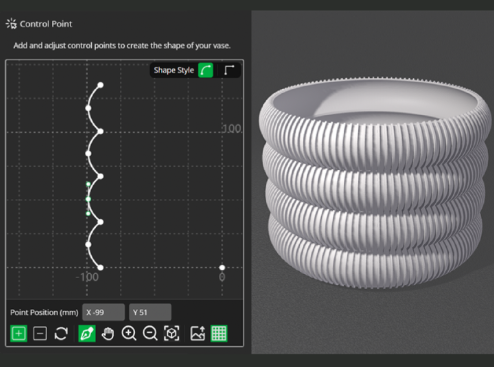Création de vase sur mesure