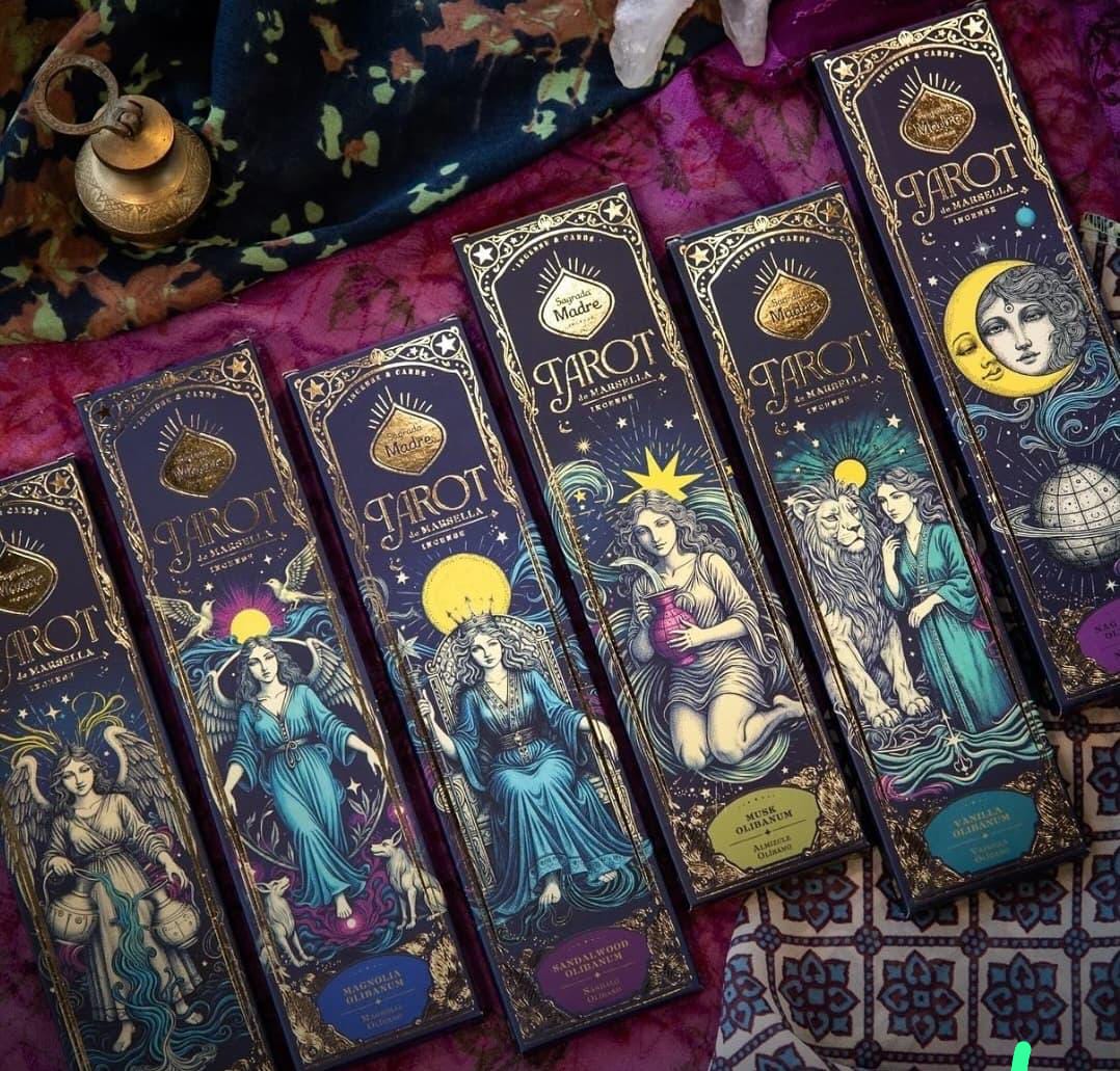 Sahumerio tarot de Marsella x 6 varillas Sagrada
