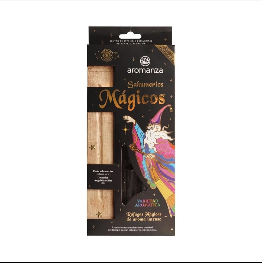 Caja Pack Sahumerios Mágicos Aromanza C/ Porta