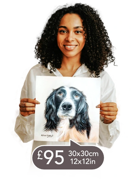 Hand Painted One Pet Portrait in Oils 30cm x 30cm £95