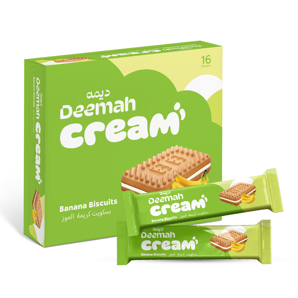 Deemah Cream Banana Biscuits