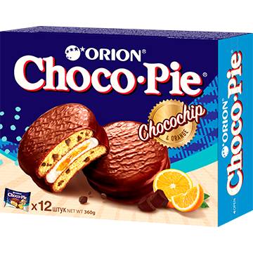 Orion Choco Pie Chocochip & Orange