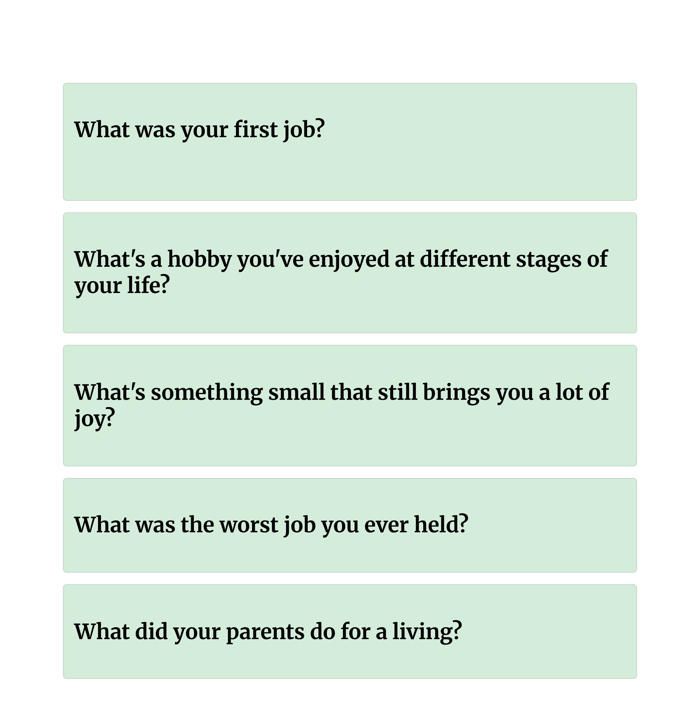 Connection Through Conversation With Older Adults