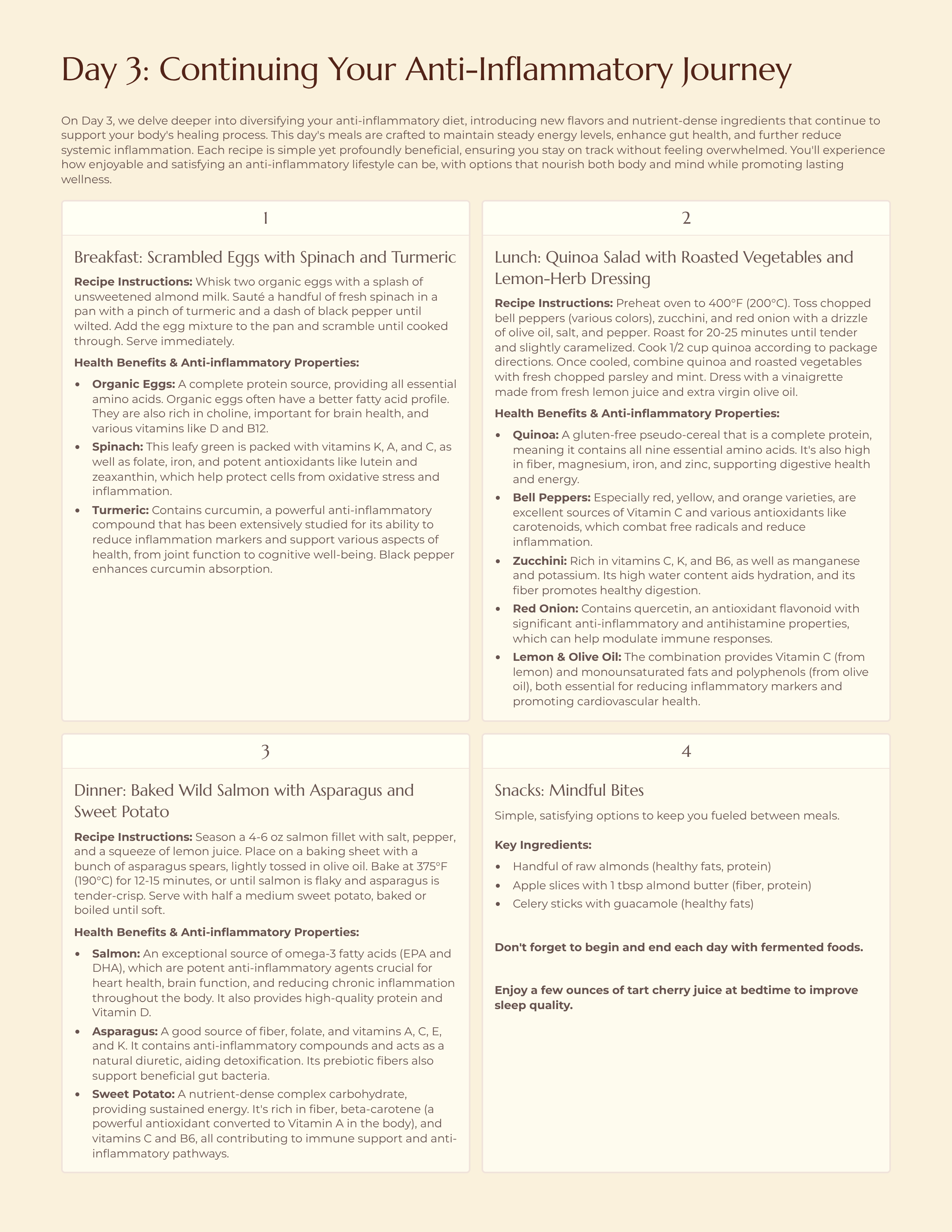 Outstanding 7-Day Meal Plan Anti-inflammatory - digital download