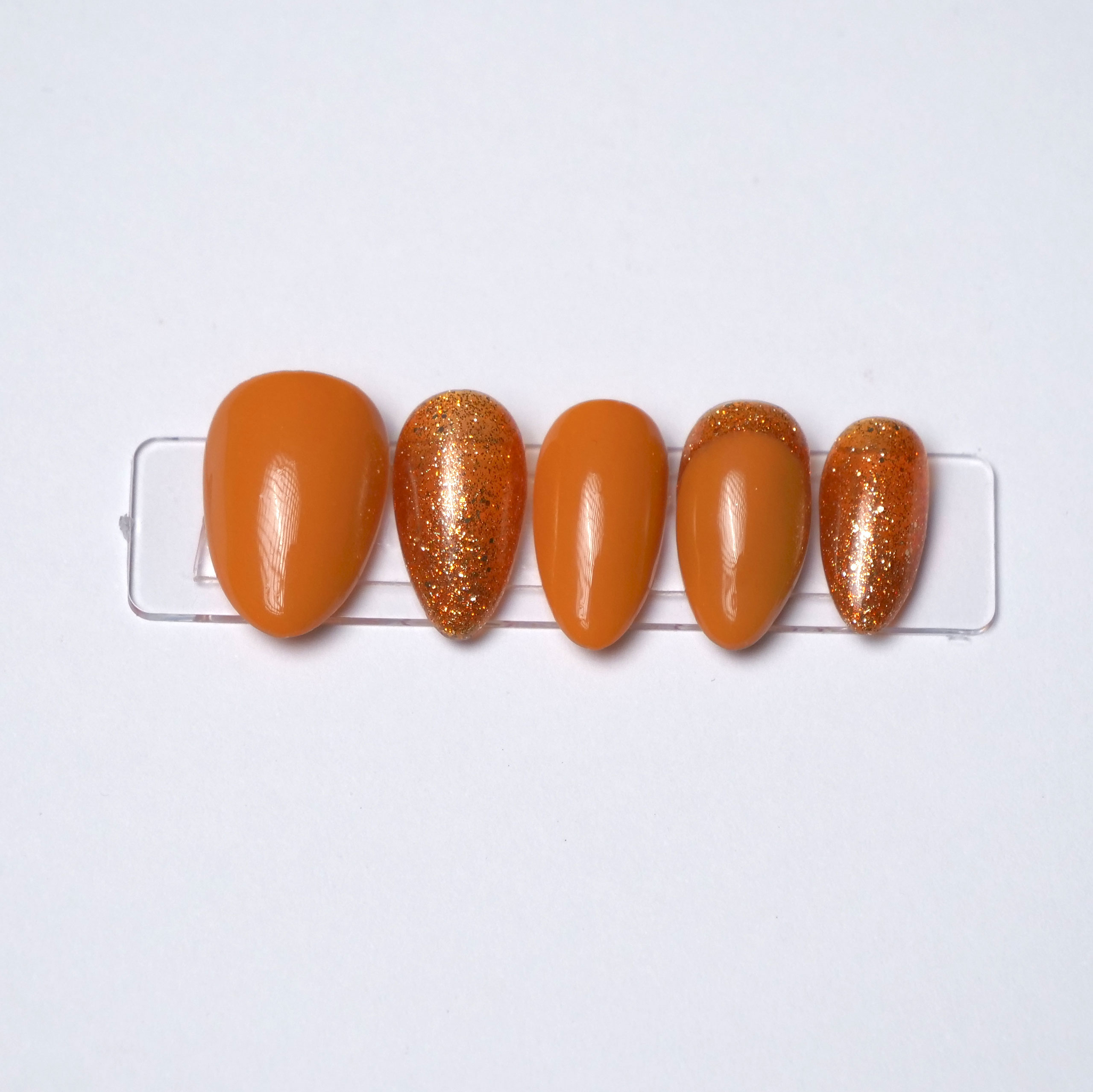 Orange pailletée