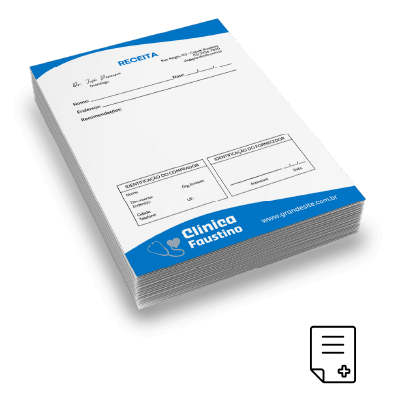 Bloco de Receituário para Dentista Personalizado