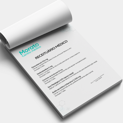 Bloco de Receituário para Médico Personalizado