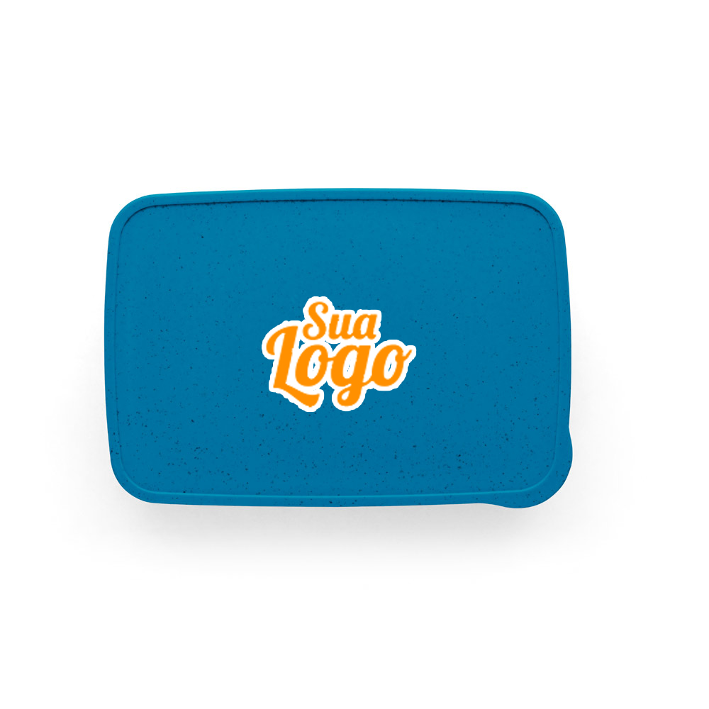 Lancheira Marmita Personalizada em Fibra de Bambu 600ml