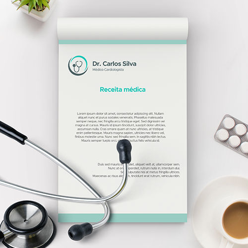 Bloco de Receituário para Médico Personalizado