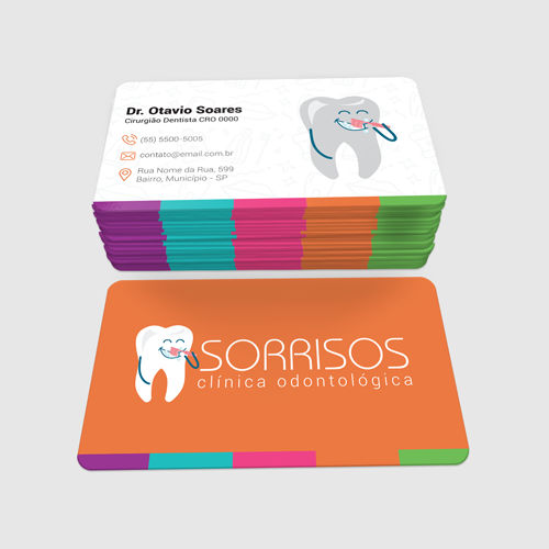 Cartão de Visita para Dentista Personalizado
