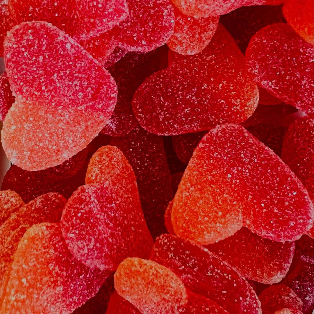 Bonbons cœur gélifiés