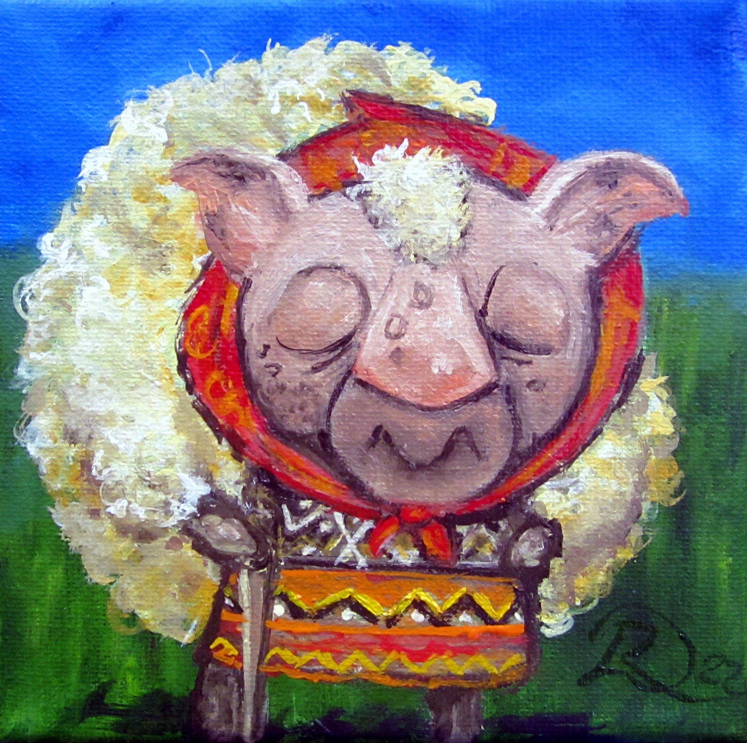Whimsical Baabooshka Painting