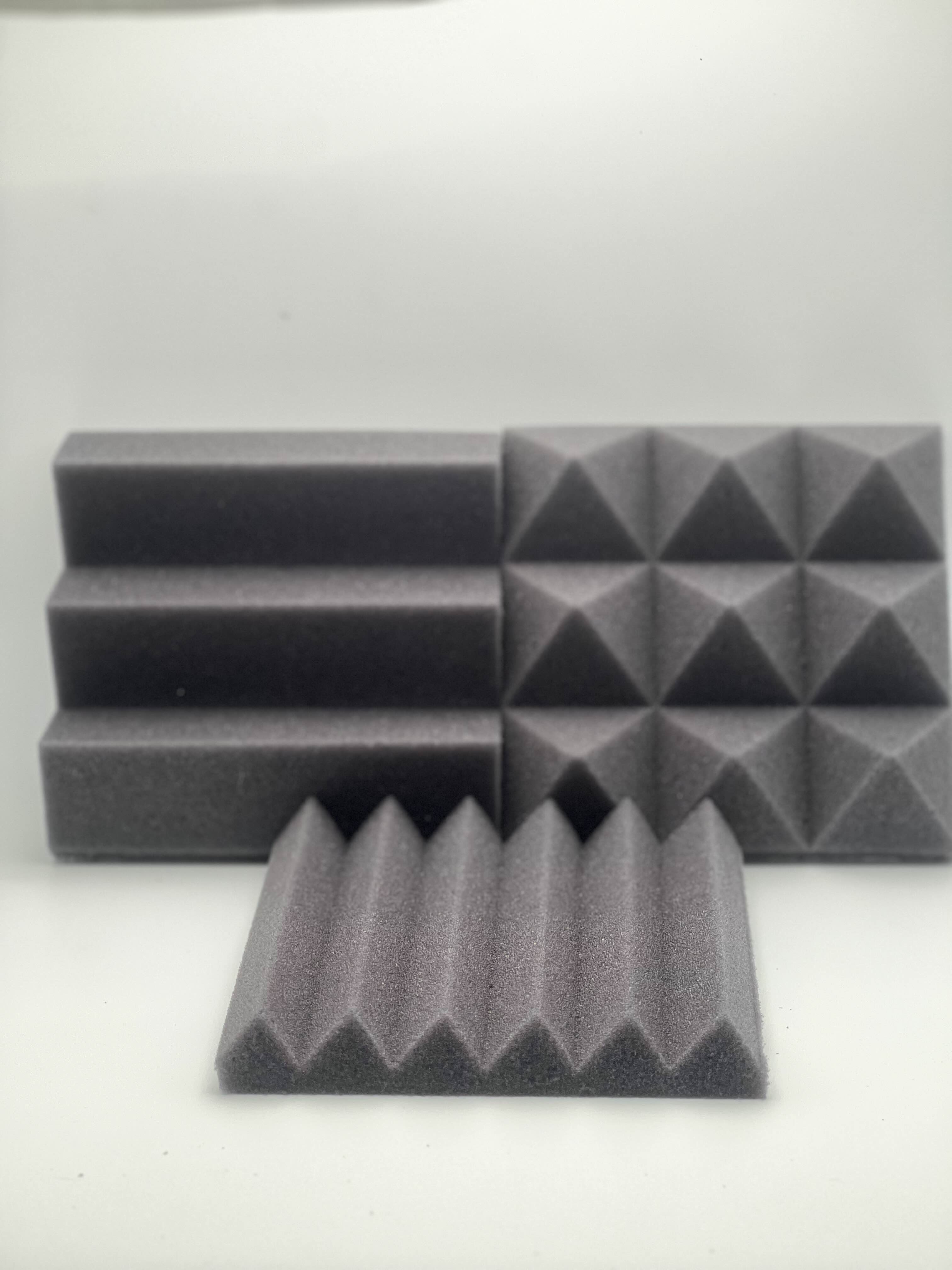 Acoustic Foam Sample Kit (3-Pack) — USA-Made - Free Shipping