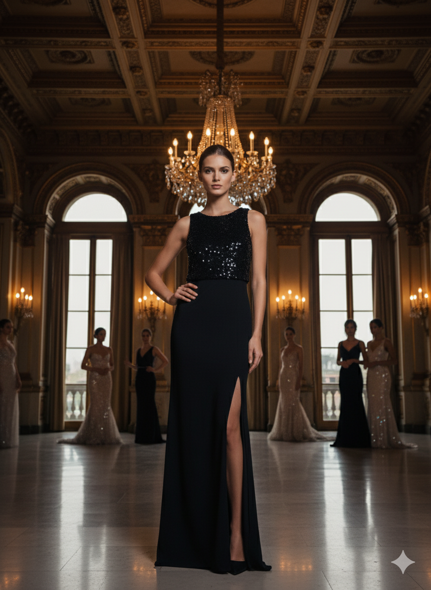 Vestido de noche elegante