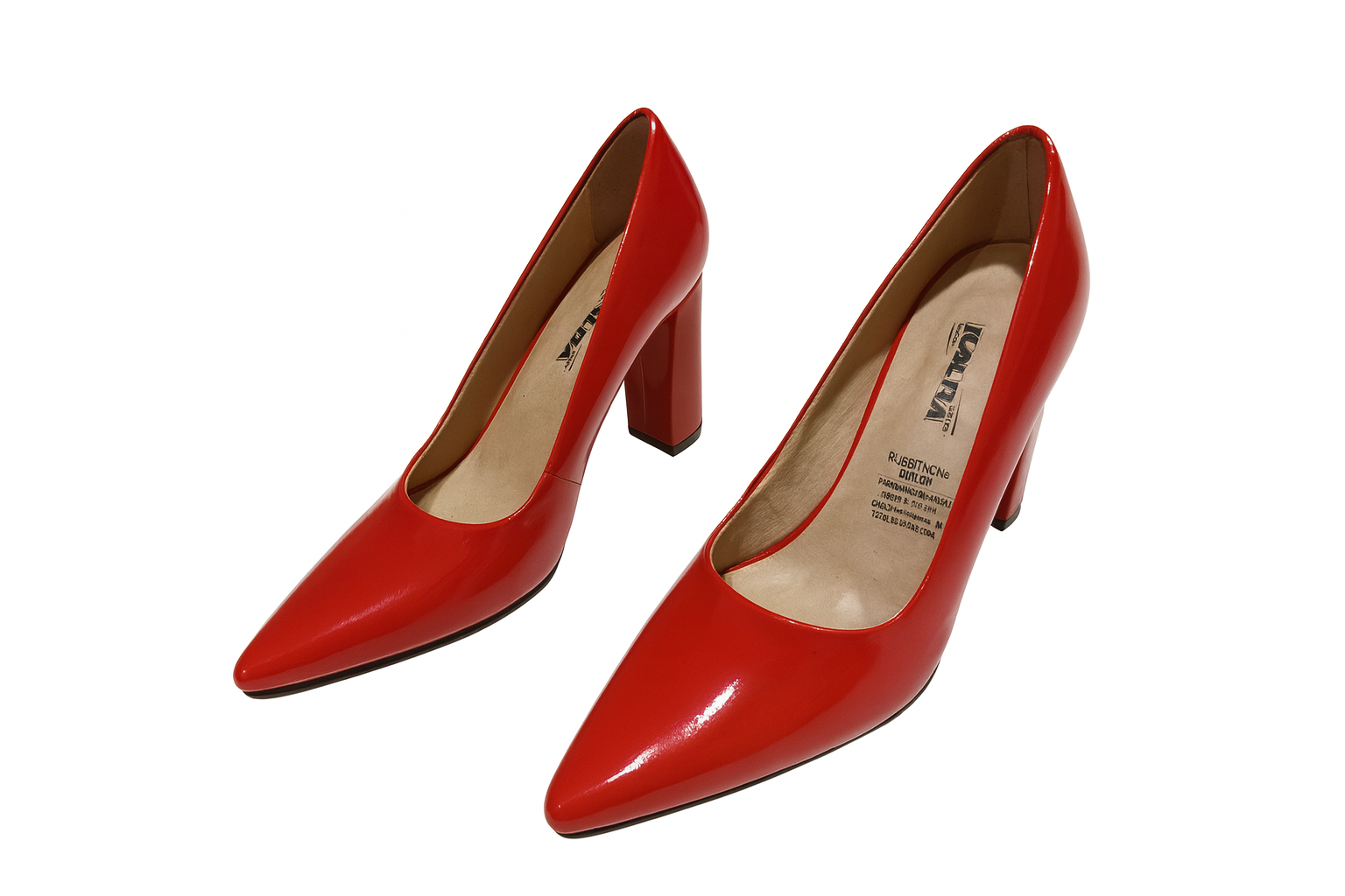 Zapatos de tacón rojos